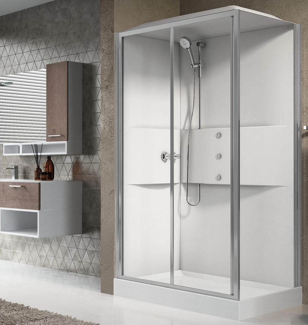 Novellini MEDIA 2.0 self contained leak free shower pods One piece